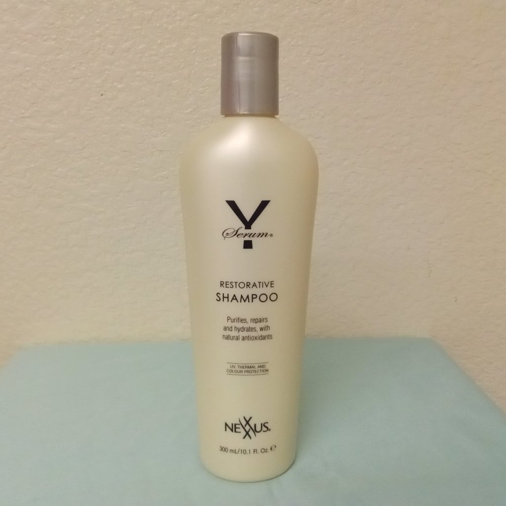 Nexxus Y Serum Restorative Shampoo Purifies, Repairs, Hydrates 10.1 oz/300ml New